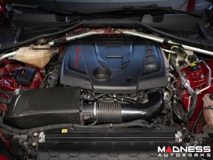 Alfa Romeo Giulia Performance Air Intake Kit - MAXFlow Carbon Fiber Intake System w/ BMC Twin Air Conical Filter